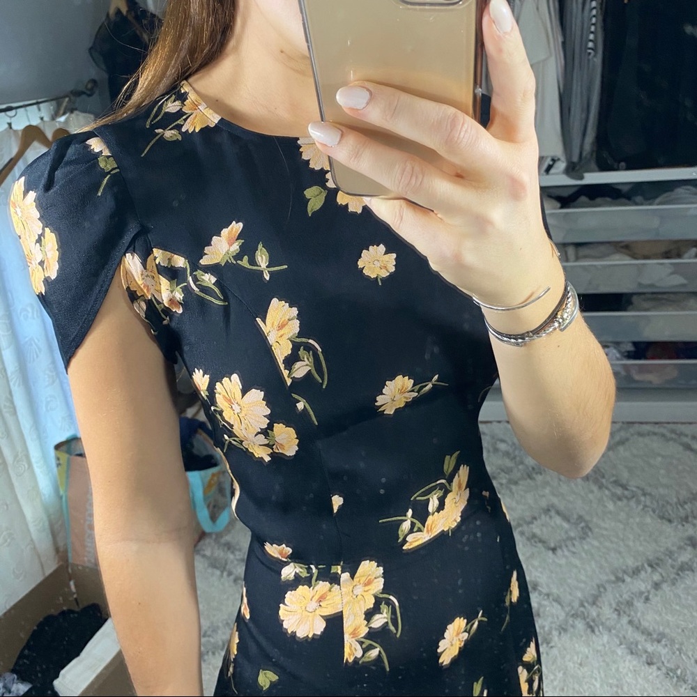 Reformation Petal Sleeve Dress